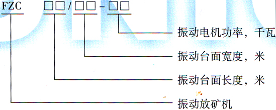 FZC型振動放礦機(jī)型號圖